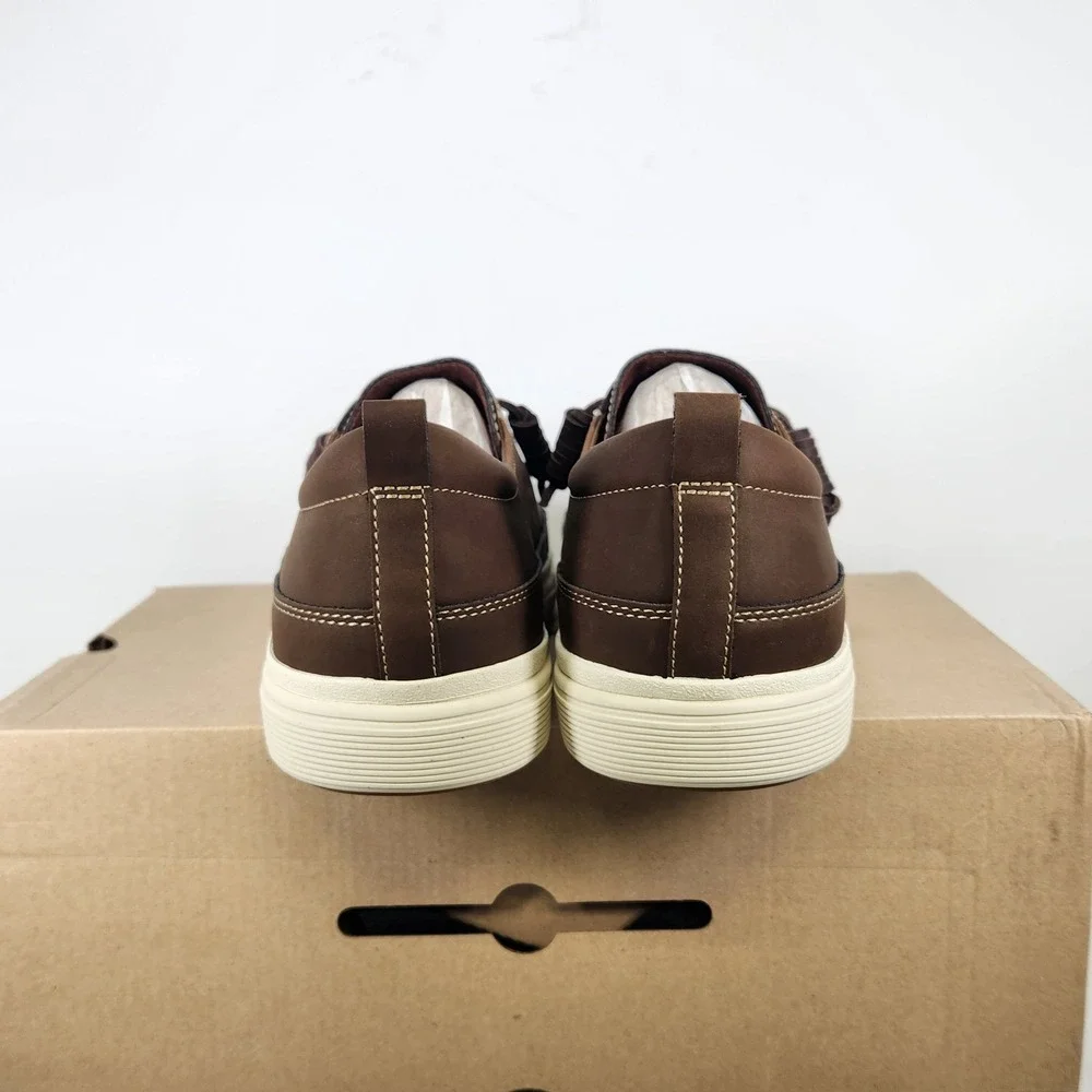 Aldo Tristin Sneakers Mens Size 12 Brown Leather Pillow Walk Casual Shoes